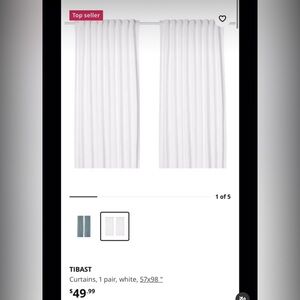 IKEA Tibast Curtains